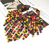 Bohemian Style Wood Round Beaded Pendant Necklaces & Dangle Earrings Sets FS-WG26D1A-01-2