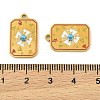 304 Stainless Steel Enamel Pendants STAS-H251-03B-04-3