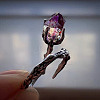 Alloy Glass Cuff Open Rings WG86608-01-2