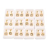 Square Crystal Rhinestone Ear Fake Plugs EJEW-H105-21G-A-1