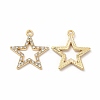 Alloy Rhinestone Pendants PALLOY-I217-19G-1