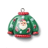 Christmas Opaque Resin Pendants RESI-A049-05D-1
