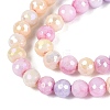 Anti-Tarnish Electroplate Glass Beads Strands EGLA-N027-02A-03-3