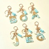 Transparent Epoxy Resin Pendant Keychains KEYC-FS00022-22-11