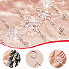 15Pcs 3 Styles Christmas Acrylic Snowflake Pendant Decorations HJEW-SP0001-04A-6