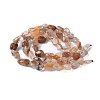 Natural Rutilated Quartz Beads Strands G-L493-10-4