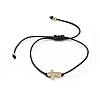 Unisex Nylon Thread Braided Bead Bracelets BJEW-JB04805-02-1