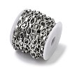 Handmade 304 Stainless Steel Octagon Link Chains STAS-F341-01P-2