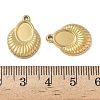 304 Stainless Steel Pendant Cabochon Settings STAS-D127-16G-3