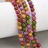 Dyed Natural Malaysia Jade Beads Strands G-G021-02A-26-5