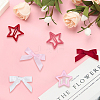 12Pcs Star Iron Snap Hair Clips OHAR-CP0001-24A-7