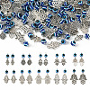 100Pcs 10 Styles Tibetan Style Alloy Pendants FIND-TA0002-25-3