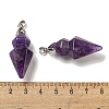 Natural Amethyst Pointed Pendants G-F766-08AS-06-3