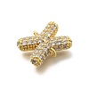 Brass Micro Pave Cubic Zirconia Links KK-I717-04X-2