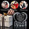 Heart with Word K9 Glass Figurines DJEW-WH0026-003-5