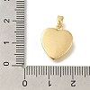 Brass Pave Natural White Shell Pendants KK-K388-78G-3