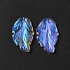 Dyed & Heated Glass Pendants X1-GLAA-B009-06H-4