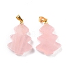 Natural Rose Quartz Pendants G-A203-01B-G-1