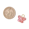 Transparent Acrylic Beads with Iron Flat Head Pins Pendants PALLOY-JF03597-2