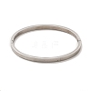 Egg Shaped 201 Stainless Steel Grooved Hinged Bangles STAS-G306-01P-3