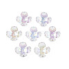 Transparent Acrylic Bead Caps TACR-Q237-02-1