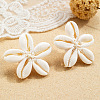 Flower Natural Shell Stud Earrings FS-WGD51F7-01-2