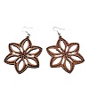 Alloy Wood Dangle Earrings FS-WG0BF85-02-2