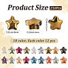 216Pcs 18 Colors Electroplate Glass Beads RABO-PA0001-01-2