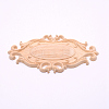   Natural Wood Carved Onlay Applique Craft WOOD-PH0001-34-1