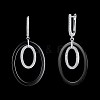 Trendy 925 Sterling Silver Hoop Earrings EJEW-BB20941-A-8