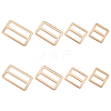 8Pcs 4 Styles Alloy Slider Buckles FIND-GF0007-01LG-1