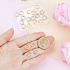 20Pcs 2 Colors Brass Locking Jump Rings KK-BBC0023-07C-3
