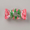 Transparent Acrylic European Beads TACR-TAC0006-03D-1