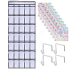 Non-woven Fabrics Door Mounted Shoe Storage Bag AJEW-HY0003-47-1
