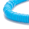 4Pcs 4 Color Handmade Polymer Clay Heishi Surfer Stretch Bracelets Set BJEW-JB07754-6