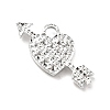 Alloy Rhinestone Pendants ALRI-C007-25P-3