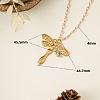 304 Stainless Steel & Synthetic Turquoise Pendant Necklaces for Women WGA2F7A-06-1