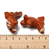 Natural Red Jasper Carved Healing Goldfish Figurines DJEW-D012-08G-3
