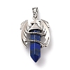 Natural Lapis Lazuli Pointed Pendants G-B042-04P-52-2