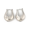 Brass Hoop Earrings for Women EJEW-U041-05P-4