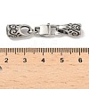 316 Surgical Stainless Steel Square Lobster Claw Clasps STAS-L307-02ASP-03-3