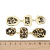 Alloy acrylic Dangle Stud Earrings EJEW-M075-01G-06-5