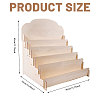 5-Tier Wood Display Riser Stands for Greeting Cards ODIS-WH0043-230A-2