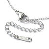 Mixed Gemstone Round Bead Pendant Necklaces NJEW-JN04551-4