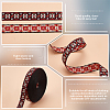 10 Yards Ethnic Style Flat Polyester Jacquard Cord/Band OCOR-BC0005-31-4