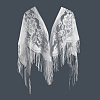 Lace Flower Detachable Polyester Shawl AJEW-WH20072-43B-6