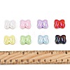 40Pcs UV Plating Opaque Acrylic Beads OACR-FS0002-28-5