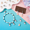 30Pcs Opaque Resin Pendants RESI-TA0004-94-7