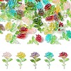50Pcs 5 Colors Transparent Resin Decoden Cabochons RESI-YW0001-66-1