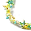 Synthetic Turquoise Dyed Beads Strands G-P507-04G-4
